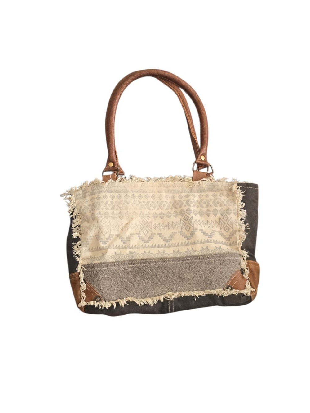 Myra Bag Mixed Print Hairow Bag Purse